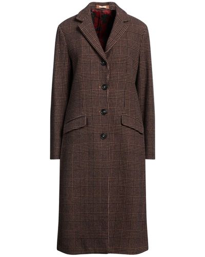 Massimo Alba Coat Wool, Cotton, Polyamide - Brown