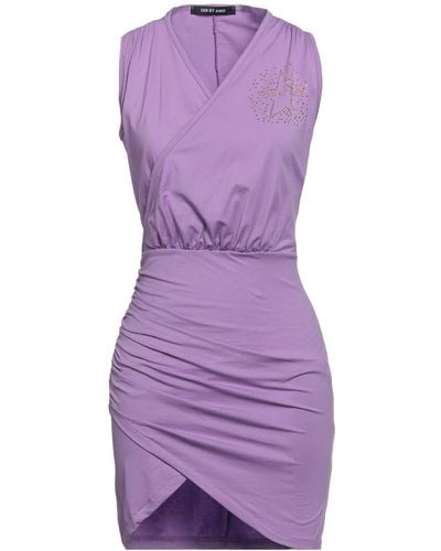 Odi Et Amo Mini Dress - Purple