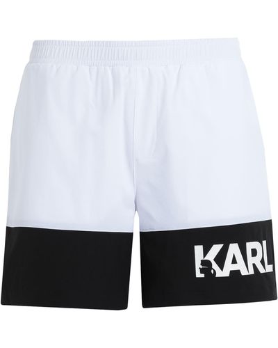 Karl Lagerfeld Boxer Da Mare - Bianco