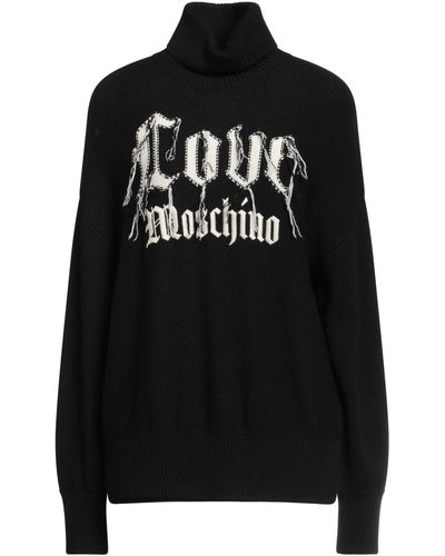 Love Moschino Rollkragenpullover - Schwarz