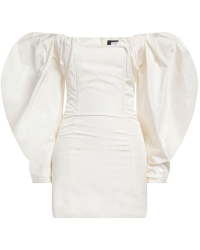 Jacquemus Ivory Mini Dress Polyester - White