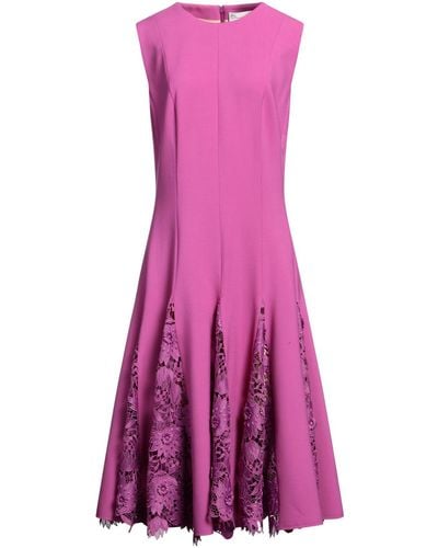 Oscar de la Renta Midi Dress - Purple