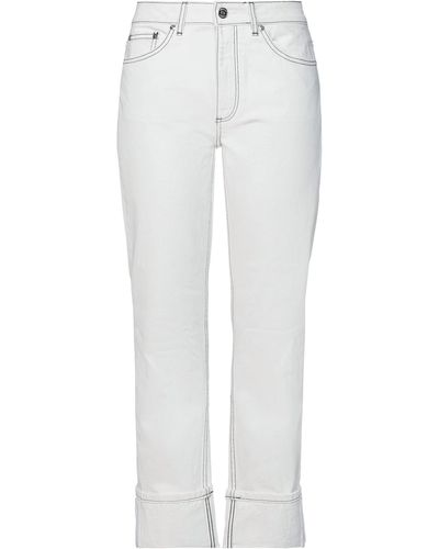 Burberry Pantaloni Jeans - Bianco