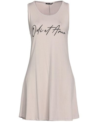 Odi Et Amo Mini Dress - Gray