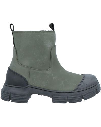 Ganni Ankle Boots - Green
