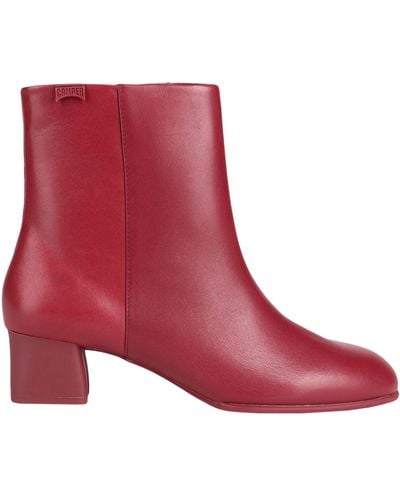 Camper Ankle Boots - Red