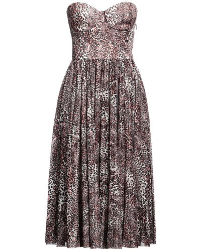 Elisabetta Franchi Midi Dress Polyester, Polyamide, Elastane, Polyurethane - Purple
