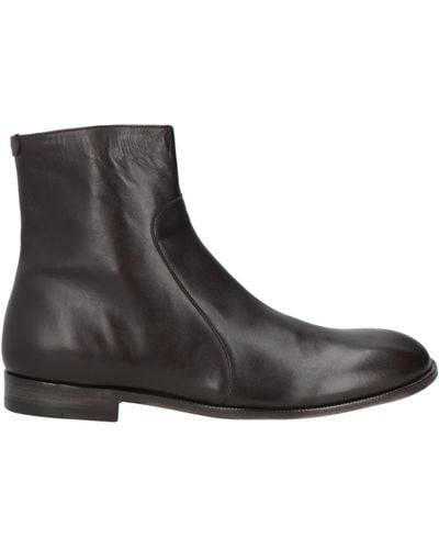 Maison Margiela Dark Ankle Boots Leather - Brown