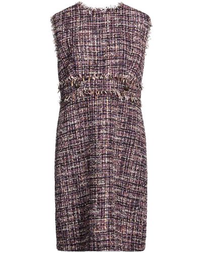 Clips Midi Dress Polyester, Viscose, Acrylic - Purple
