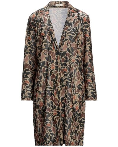 Siyu Overcoat & Trench Coat - Multicolor