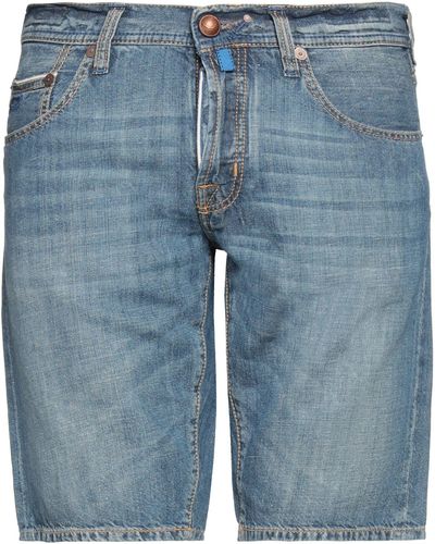 Jacob Coh?n Denim Shorts Cotton, Linen - Blue
