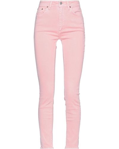 Acne Studios Denim Pants - Pink
