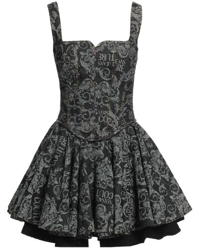Versace Midnight Mini Dress Cotton, Elastane - Black