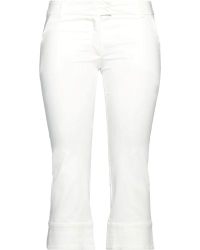 Spell Cropped Pants - White