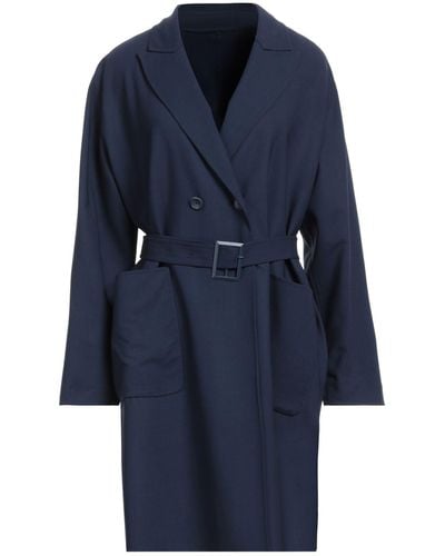 Eleventy Overcoat & Trench Coat - Blue