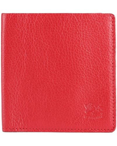 Il Bisonte Document Holder Soft Leather - Red