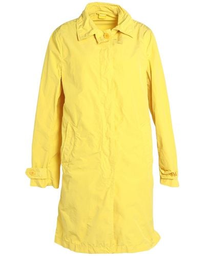 Aspesi Overcoat & Trench Coat - Yellow