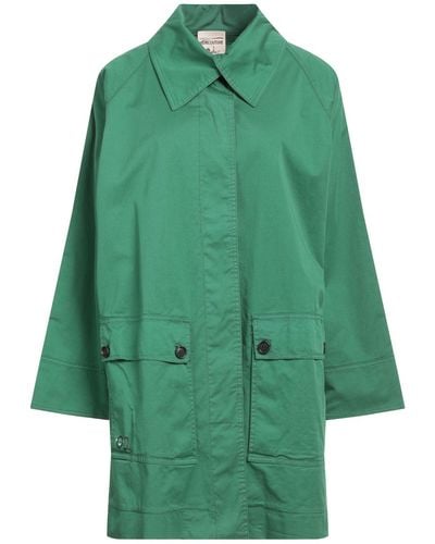 Semicouture Overcoat & Trench Coat - Green