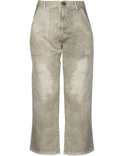 People Cropped Pants - Gray