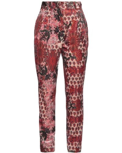 Gaelle Paris Trousers Polyester, Elastane - Red