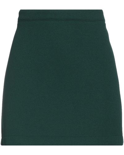 VIRNA DRÒ® Dark Mini Skirt Polyester, Polyurethane, Elastane - Green