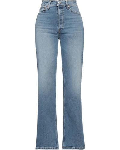 RE/DONE Jeans Cotton, Polyester, Elastane - Blue