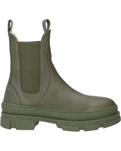Bettina Vermillon Ankle Boots - Green