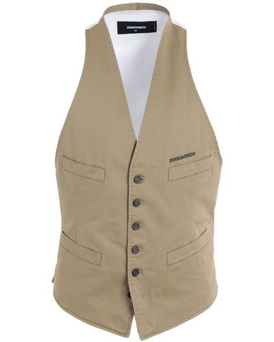 DSquared² Tailored Vest - Natural