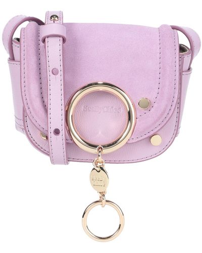 See By Chloé Mara Mini Crossbody Bag -- Lilac Cross-Body Bag Bovine Leather - Pink
