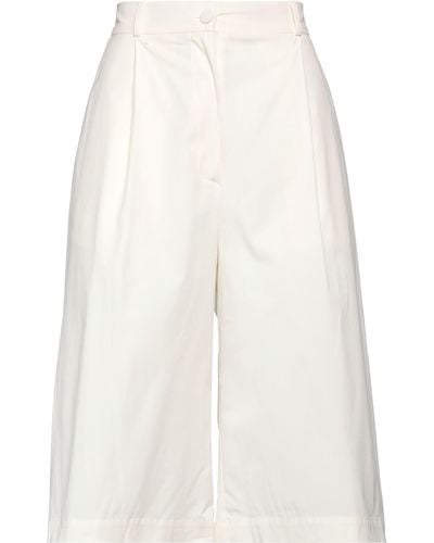 Suoli Cropped Pants - White