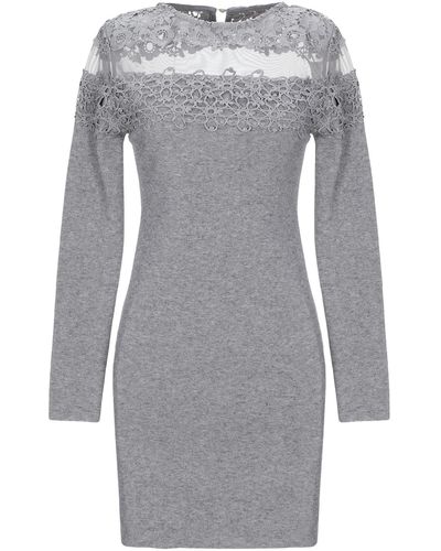 Cashmere Company Mini Dress - Grey