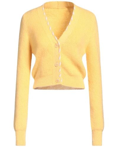 Jacquemus Cardigan Mohair Wool, Polyamide, Wool, Polypropylene - Yellow