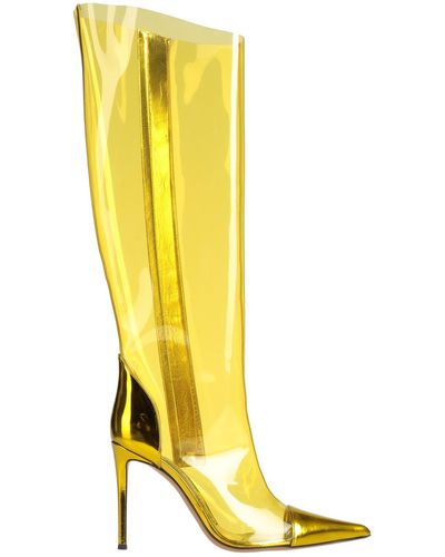 Alexandre Vauthier Knee Boots - Yellow