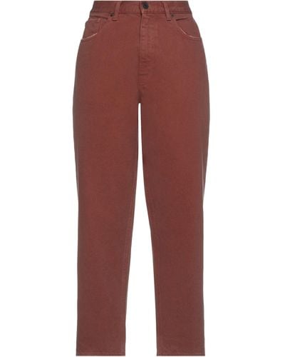 Pence Denim Trousers - Red