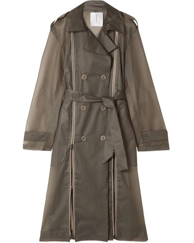 Tre by Natalie Ratabesi Overcoat & Trench Coat - Brown