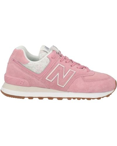 New Balance Trainers Vegetable-Tanned Leather, Leather, Textile Fibres - Pink