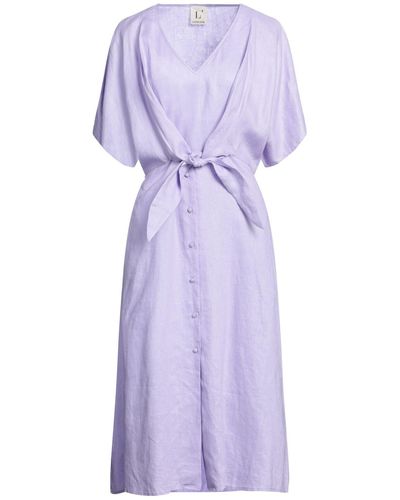 L'Autre Chose Midi Dress - Purple