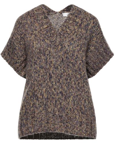 Attic And Barn Deep Sweater Acrylic, Mohair Wool, Polyamide - Purple