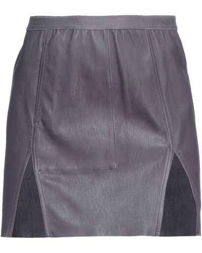Rick Owens Mini Skirt - Blue