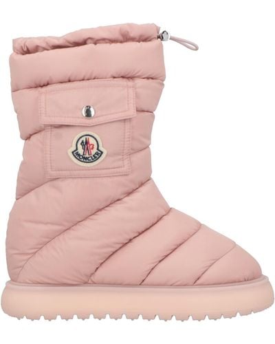 Moncler Ankle Boots Textile Fibres - Pink