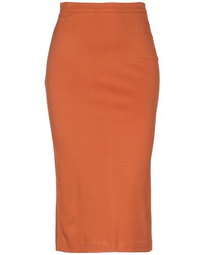 Suoli Midi Skirt - Orange