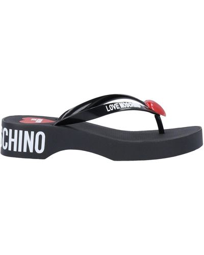 Moschino flip flops sale hot sale