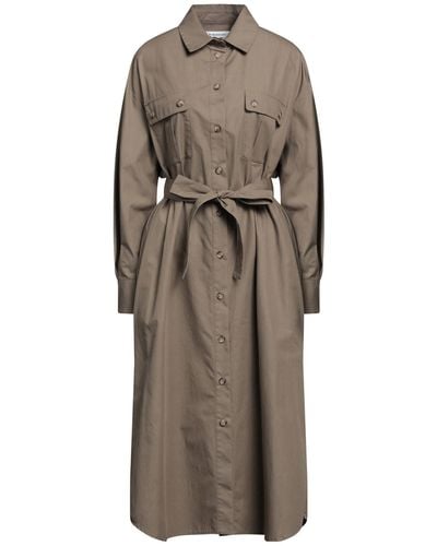 Manuel Ritz Midi Dress Cotton - Brown