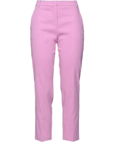 Pinko Pants Linen, Viscose, Elastane - Pink