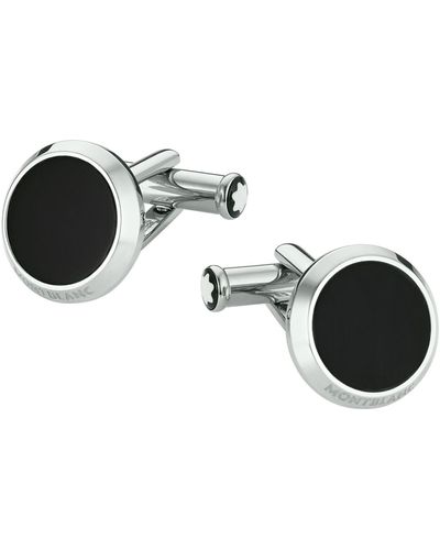 Montblanc Meisterstück Onyx Round Cufflinks - Black