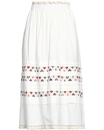 Sea Midi Skirt - White