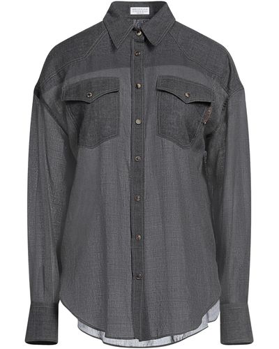 Brunello Cucinelli Camisa - Gris