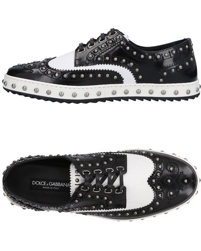 Dolce & Gabbana Lace-Up Shoes Calfskin - Black