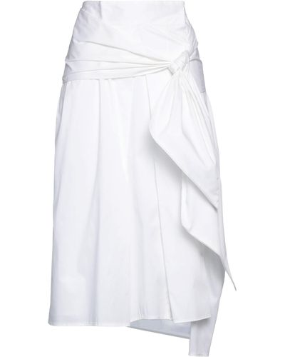Malloni Midi Skirt - White