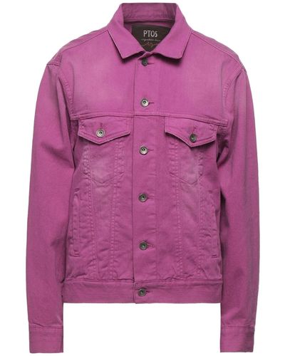 PT Torino Denim Outerwear - Purple